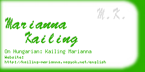 marianna kailing business card